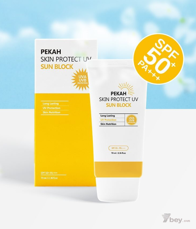 Kem chống nắng vật lý nâng tone, bảo vệ da Pekah chính hãng - Pekah Protect UV Sun Block SPF 50+PA+++