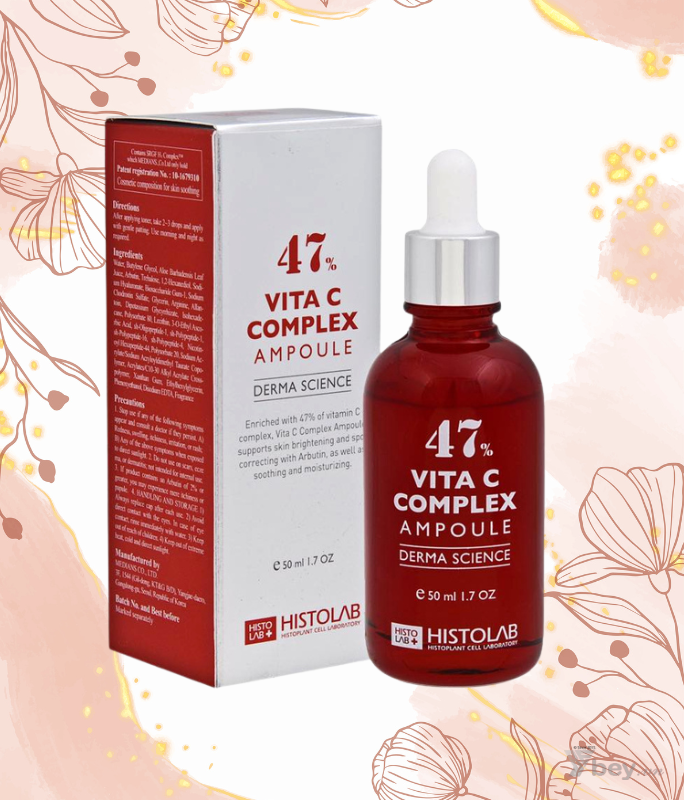 Tinh chất dưỡng trắng da, mờ thâm nám Histolab chính hãng - Serum Vita C Complex Ampoule 47%