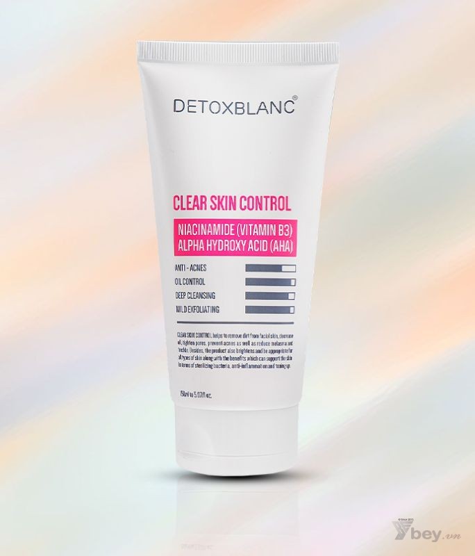 Sữa rửa mặt sinh học B5 Detox Blanc Clear Skin Control chính hãng