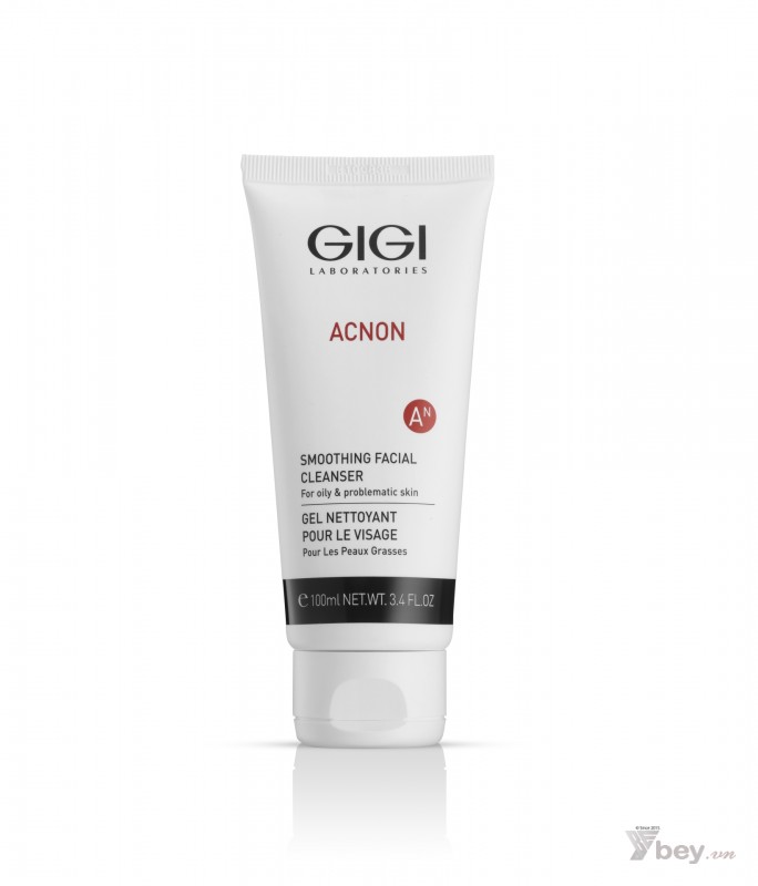 GiGi Acnon Smoothing Facial Cleanser - Sữa rửa mặt làm sạch sâu, kháng khuẩn và làm dịu cho da mụn, nhạy cảm 100ml
