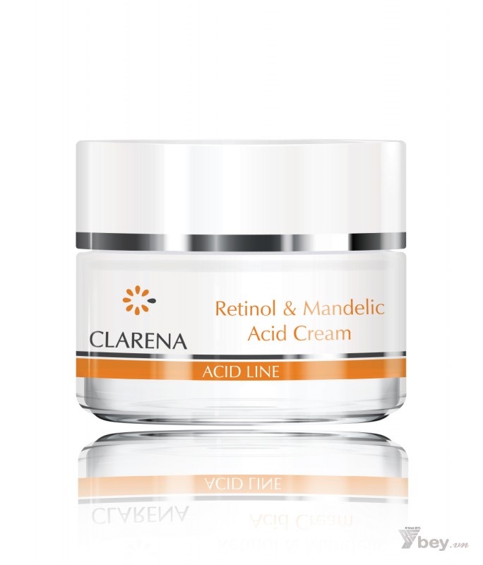 Clarena Retinol & Mandelic Acid Cream - Kem làm sáng da, mờ dần các đốm sắc tố đậm màu, giảm nếp nhăn 50ml