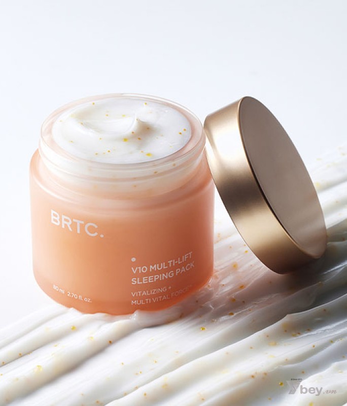 Kem (mặt nạ) dưỡng trắng, sáng mịn, làm mờ nám sạm BRTC V10 Multi-Lift Sleeping Mask 80ml