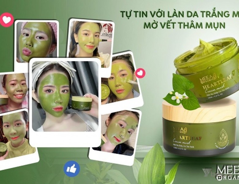 Review Mask mặt nạ rau diếp cá tái sinh Meea Organic chính hãng có tốt không?