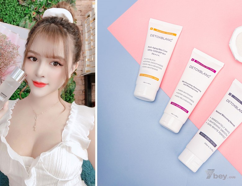 Review Kem dưỡng trắng da chống nắng Detox BlanC Body - Sữa tắm sủi bọt thải độc da có tốt không?
