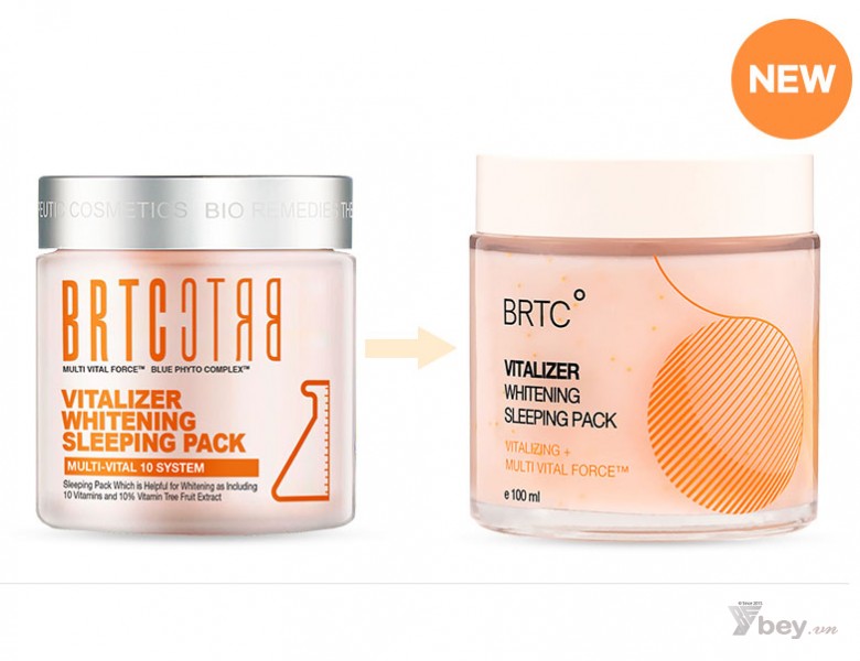 Kem ngủ dưỡng trắng và căn mịn da BRTC V10 Multi Lift / Vitalizer Whitening Sleeping Pack 
