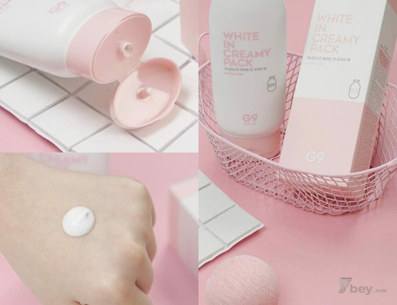 Kem ủ dưỡng trắng da toàn thân G9Skin White In Creamy Pack Whitening