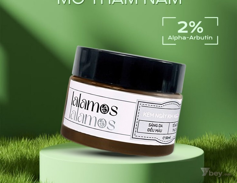 Kem ban ngày Kim Ngân Hoa Lalamos dưỡng da trắng sáng, mờ thâm và làm đều màu da