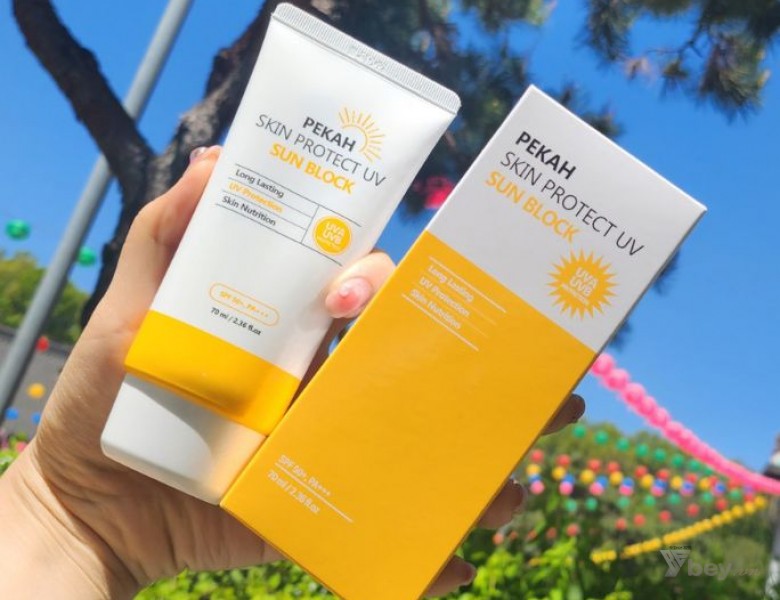 Kem chống nắng vật lý nâng tone, bảo vệ da Pekah chính hãng - Pekah Protect UV Sun Block SPF 50+PA+++